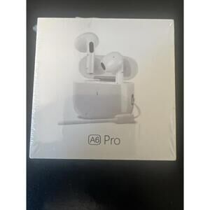 Ear Buds White Model A6S Pro